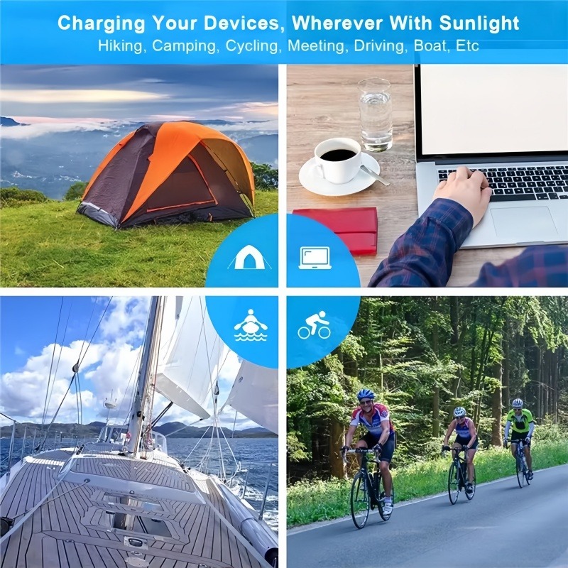 Foldable Solar Panel USB Porta - огляд і ціна Solar Charger Panel Foldable
