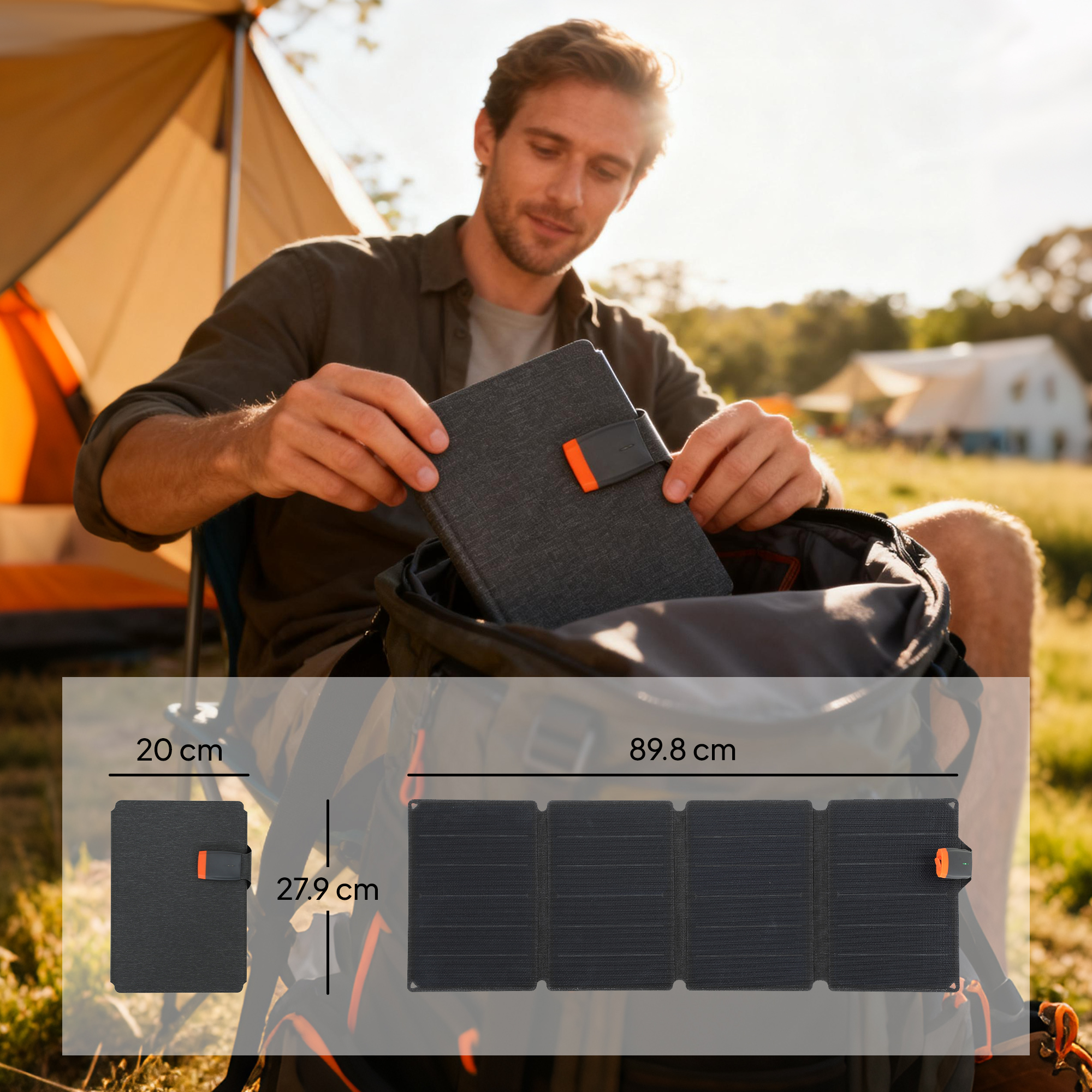 36W Foldable Solar Panel, Port - огляд і ціна Solar Charger Panel Foldable