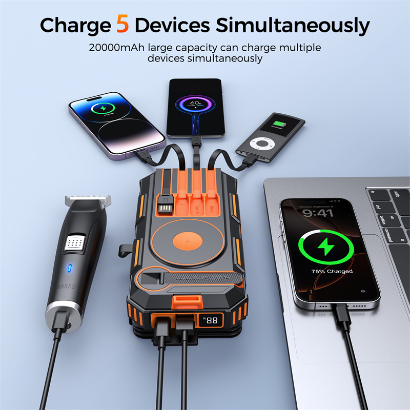 20000mAh Hand Crank Solar Powe - огляд і ціна Solar Charger Panel Foldable