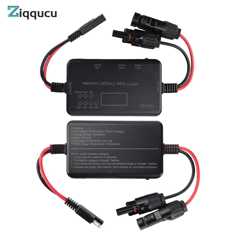 MPPT Solar Controller 12V 10A  - огляд і ціна Solar Charger Panel Foldable