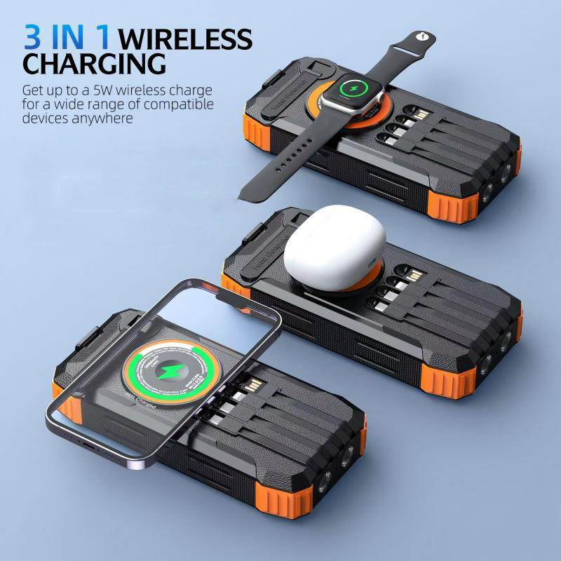 20000mAh Hand Crank Solar Powe - огляд і ціна Solar Charger Panel Foldable